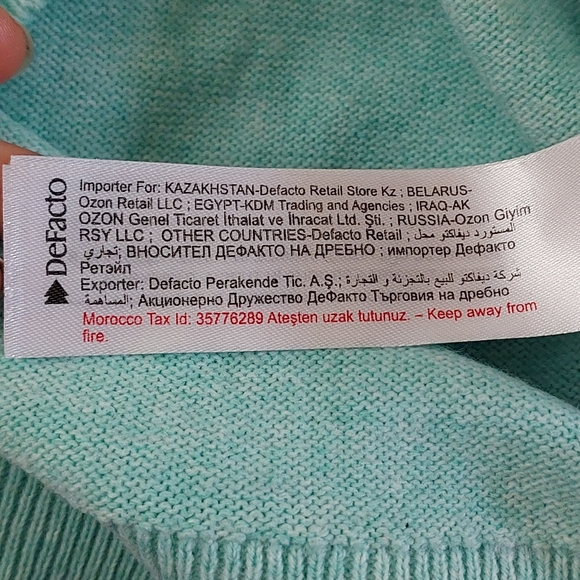 Turquoise Blue Sweater - Picture 8 of 9